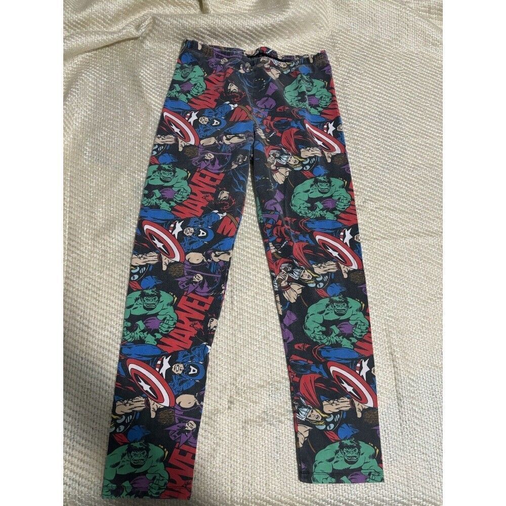 Marvel Avengers Women’s Leggings Size XL Black Captain America Hulk Thor